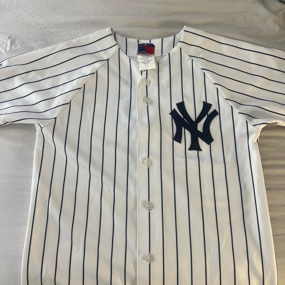 New York Yankees Derek Jeter #2 Baseball Jersey kids size L